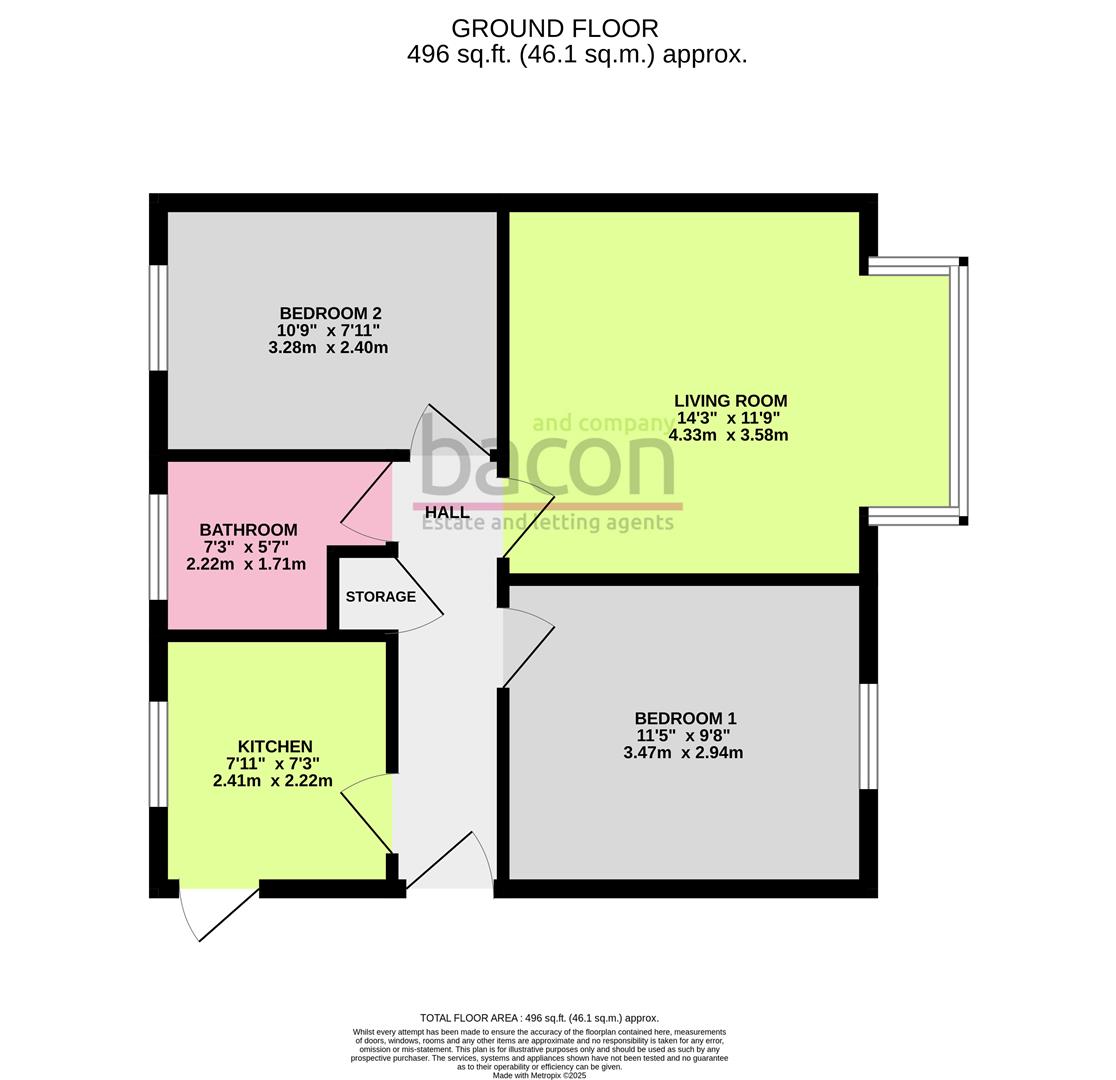 Floor Plan | Flat - Purpose Built | High Street, Tarring, BN14 | For Sale